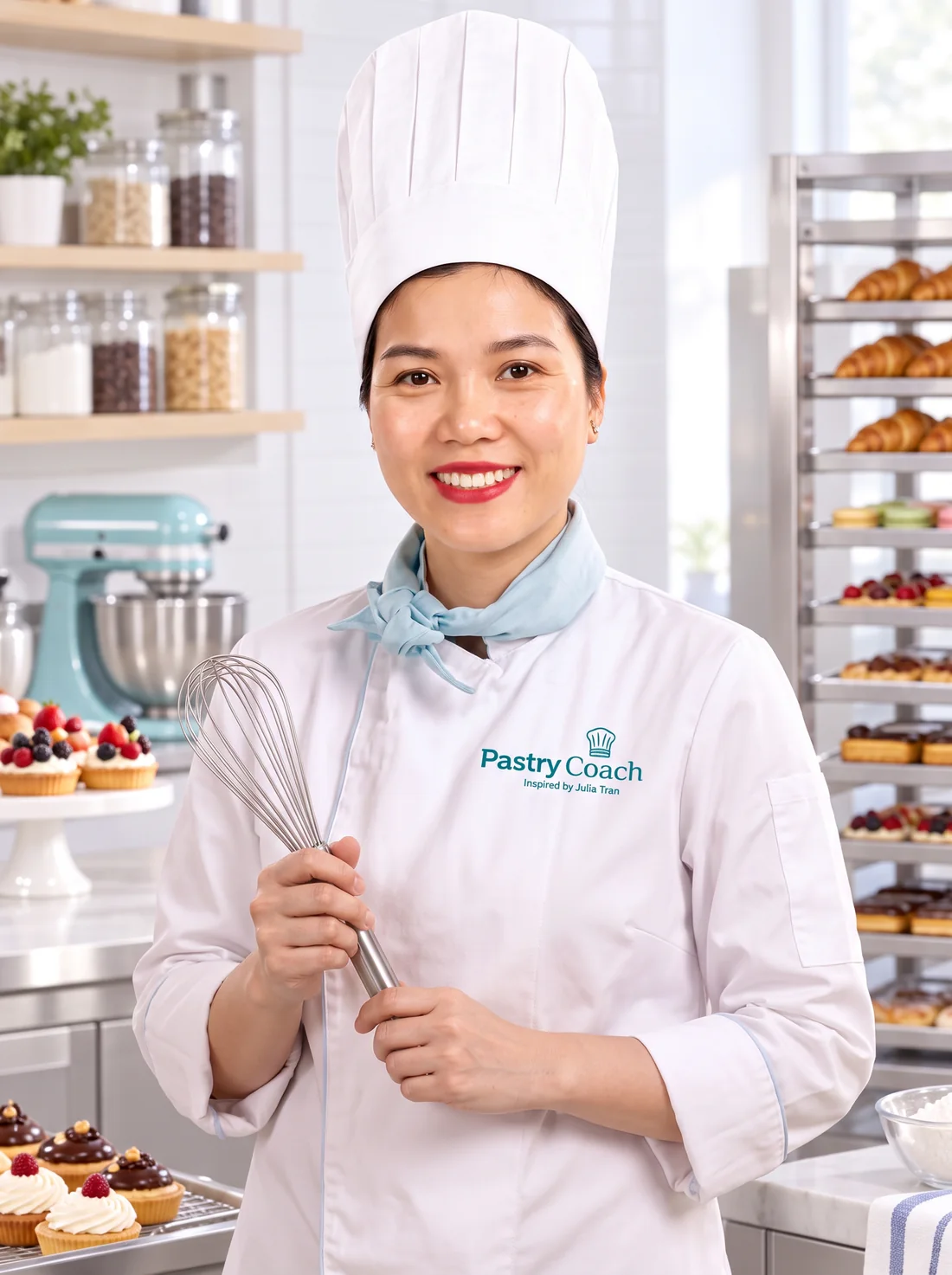 Jullia Trần, Pastry Coach, trong căn bếp làm bánh